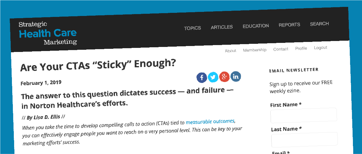 Are Your CTAs “Sticky” Enough?